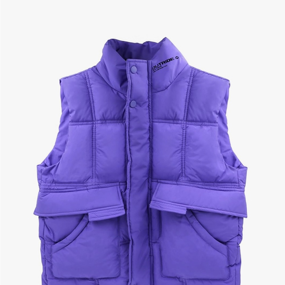 Kids Purple Puffer Vest